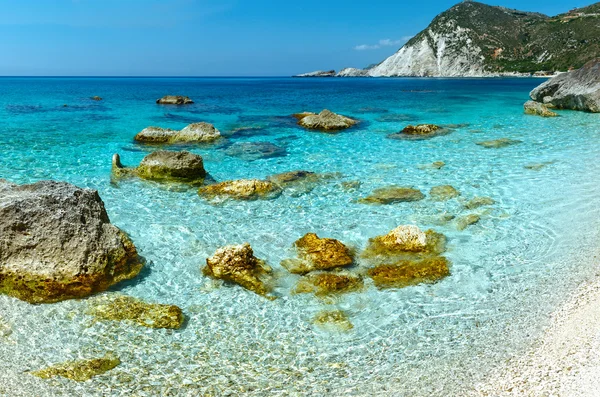 Petani Beach (Kefalonia, Grécia) ). — Fotografia de Stock