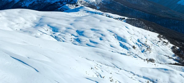 Winter evening mountains — Stock Photo, Image