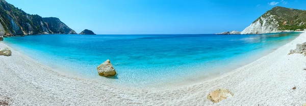 Petani Beach summer panorama (Kefalonia, Greece) — Stock Photo, Image