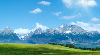 yüksek tatras (Slovakya) bahar bakış.