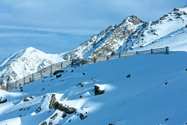 Manhã inverno vista montanha (Áustria ). — Fotografia de Stock