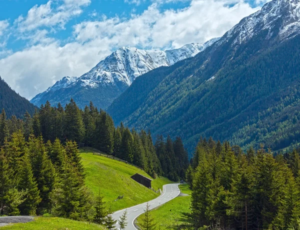 Silvretta Alps summer view, Австрия — стоковое фото