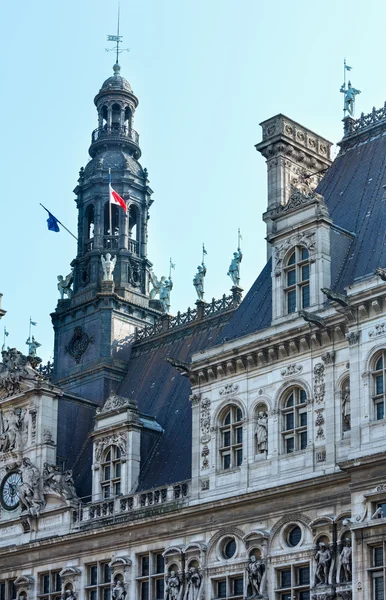 Hotel de Ville, radnice v Paříž, Francie — Stock fotografie