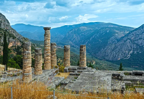Fouilles de l'ancienne ville de Delphes (Grèce ) — Photo