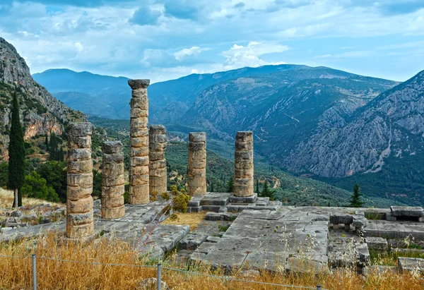 Wykopalisk starożytnego miasta Delphi (Grecja) — Zdjęcie stockowe