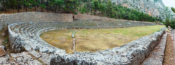 Fouilles de l'ancienne ville de Delphes (Grèce ) — Photo