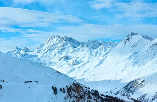 Silvretta Alpes vista de invierno (Austria ). —  Fotos de Stock