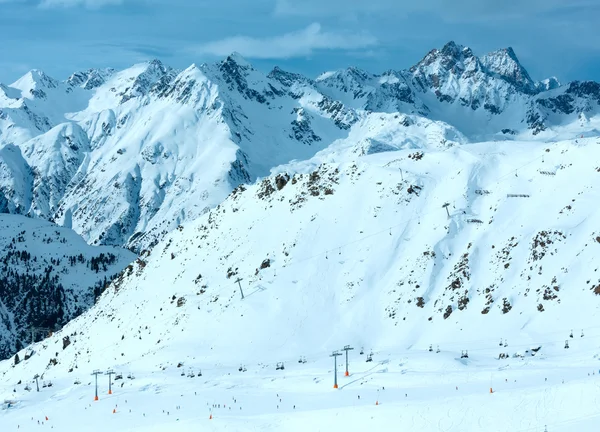 Silvretta Alps winter view (Austria). Stock Picture