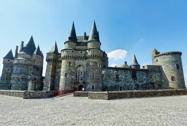 Castelo medieval na cidade de Vitre . — Fotografia de Stock