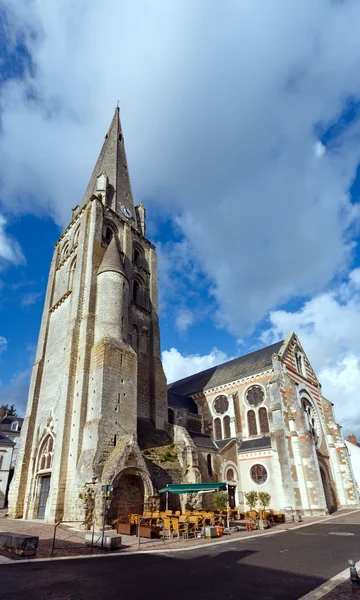 Kościół w mieście Langeais, Dolina Loary, Francja. — Zdjęcie stockowe