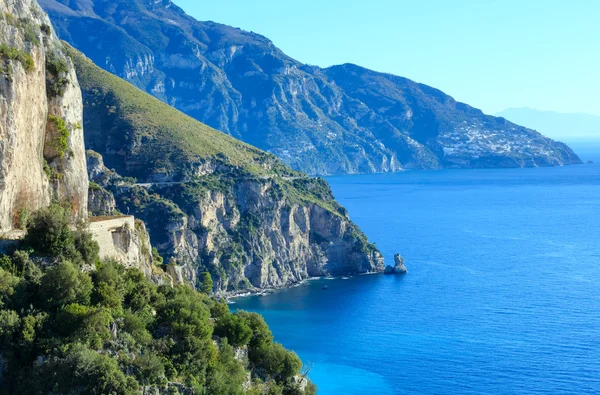 Positano, amalfi pobřeží, Itálie. — Stock fotografie