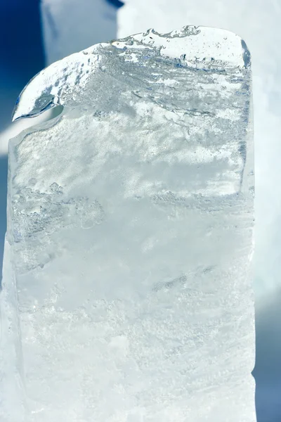 Bloc glaciaire de gros plan de glace . — Photo