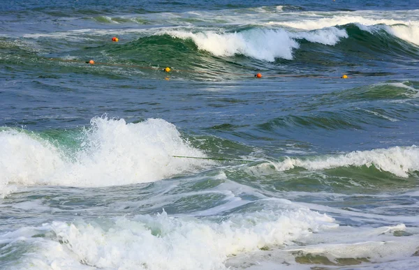 Zeezicht vanaf strand. — Stockfoto