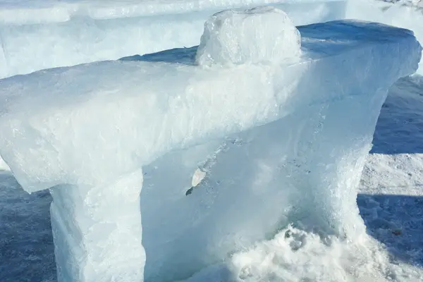 Bloqueo glacial del primer plano de hielo . — Foto de Stock