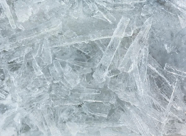 Elongated pieces of ice closeup — Stock Photo, Image