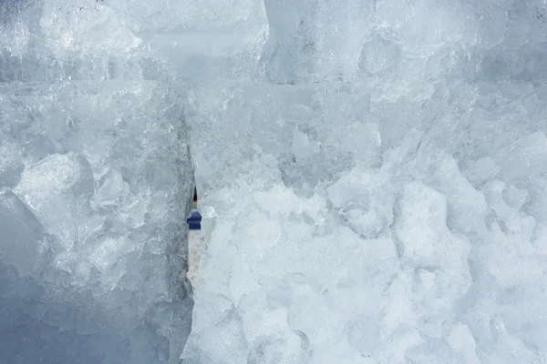 Bloqueo glacial del primer plano de hielo . — Foto de Stock