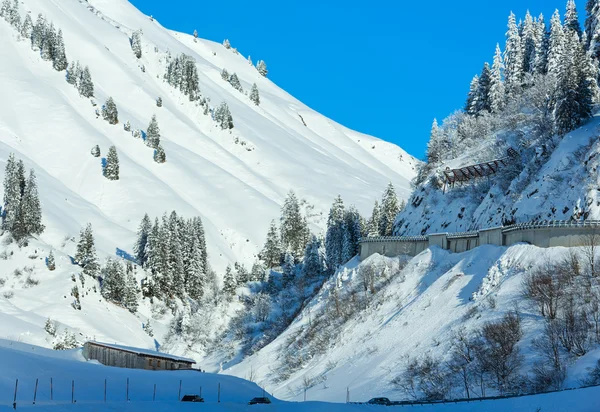 Montanha de inverno (Áustria, Tirol ) — Fotografia de Stock