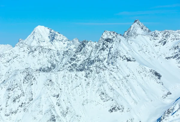 Inverno paisagem montanhosa (Áustria ). — Fotografia de Stock