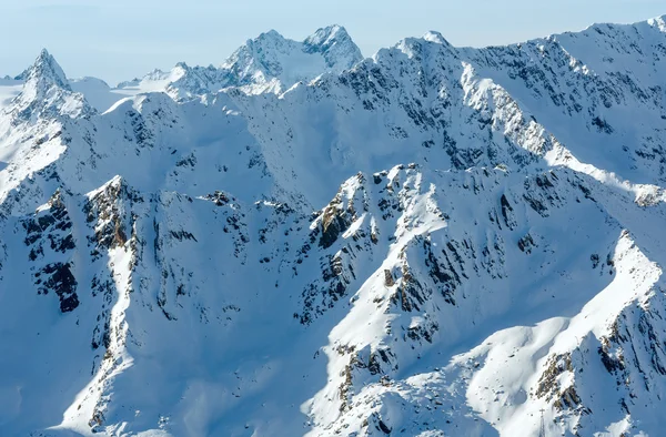 Zimní horské krajiny (Rakousko). — Stock fotografie