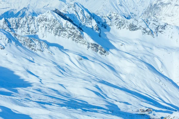 Vinterlandskap berg (Österrike). — Stockfoto