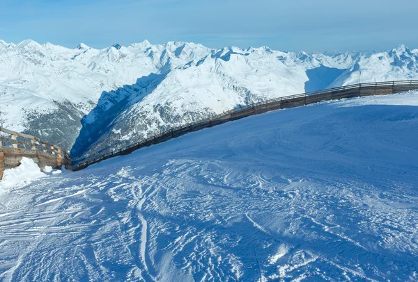 Inverno paisagem montanhosa (Áustria ). — Fotografia de Stock