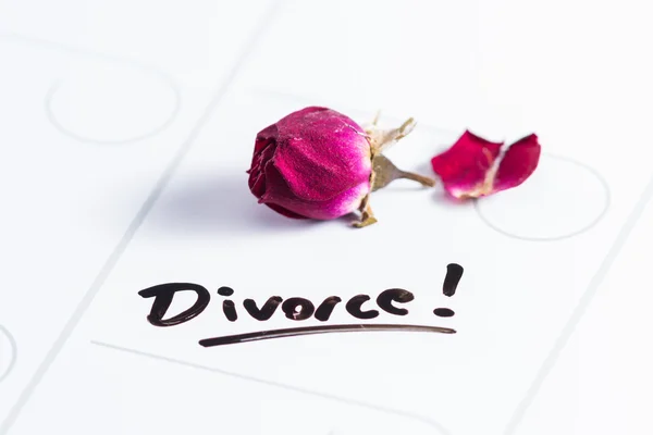 Konzept für eine Scheidung — Stockfoto