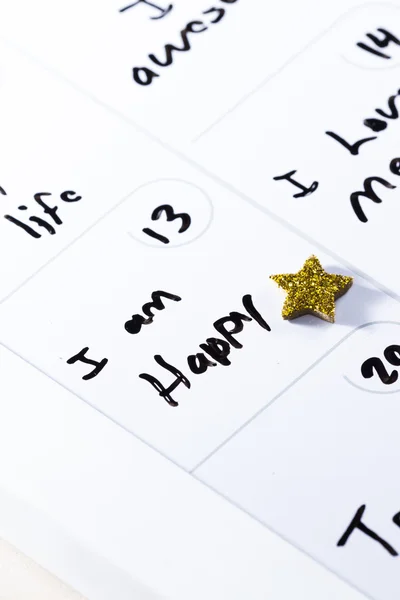 Concetto per un mese positivo — Foto Stock