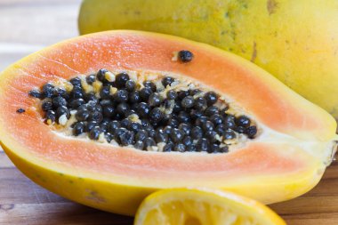 Papaya tohum kadar kapatın 