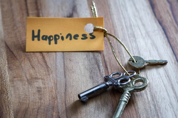 Secret keys for happiness in life — Stock Photo, Image