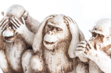 görme, duyma, konuşma, kötülükten 