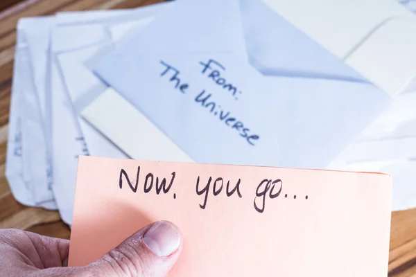 Spiritual message in the mail — Stock Photo, Image