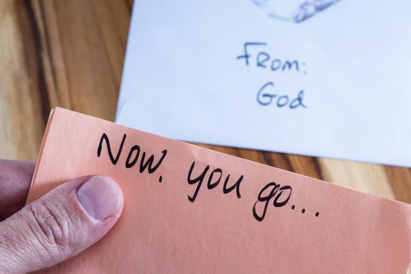 Spiritual message in the mail — Stock Photo, Image