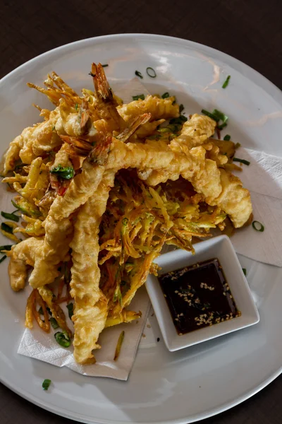 Tempura fried shrimp — Stock Photo, Image