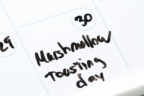 Marshmallow tostatura giorno — Foto Stock