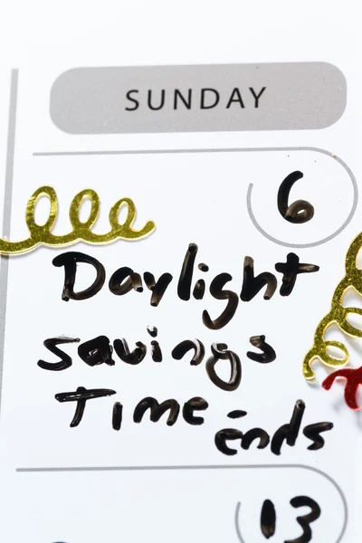 Daylight savings time -ends — Stock Photo, Image