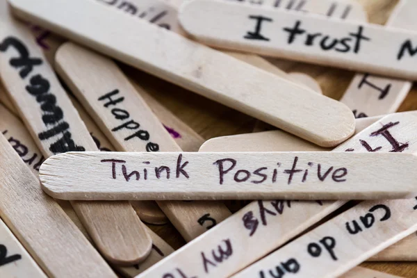 Pozitív gondolatok a self esteem épület — Stock Fotó