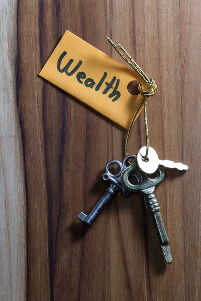 Geheimschlüssel für ein wohlhabendes Leben — Stockfoto