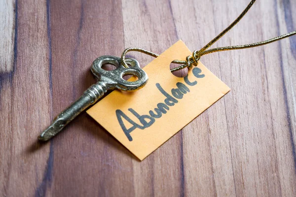 Secret key for abundance in life — Stock Photo, Image