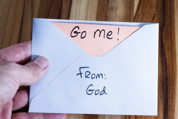 Spiritual message in the mail — Stock Photo, Image