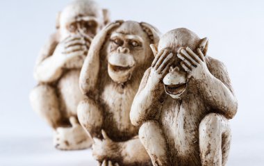 görme, duyma, konuşma, kötülükten 