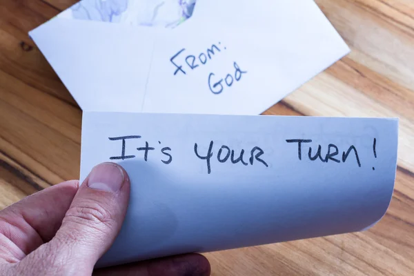 Spiritual message in the mail — Stock Photo, Image