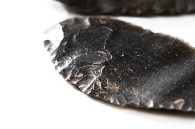 Native American obsidian knife  clipart