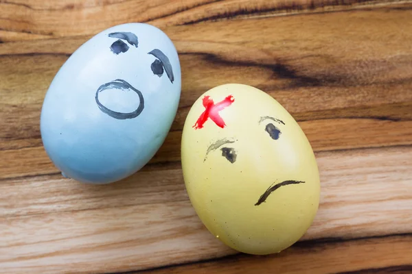 Huevos tristes de Pascua — Foto de Stock