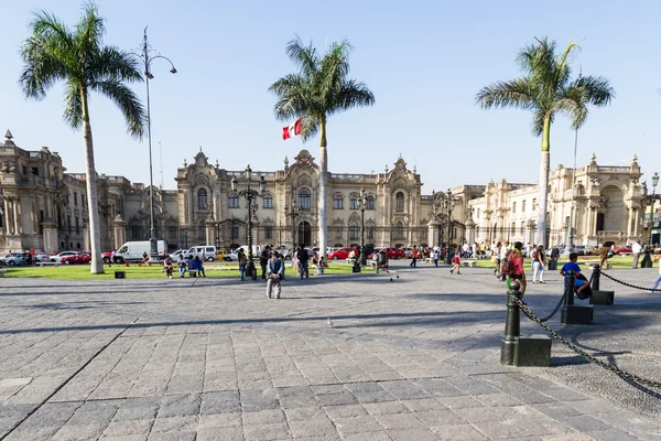 리마, 페루에서 대통령 궁 — 스톡 사진