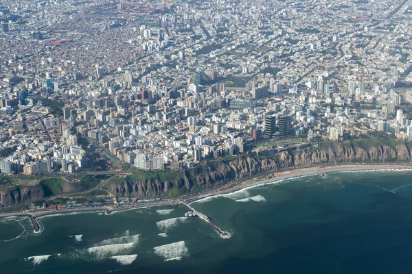 秘鲁首都利马的鸟瞰图 — 图库照片