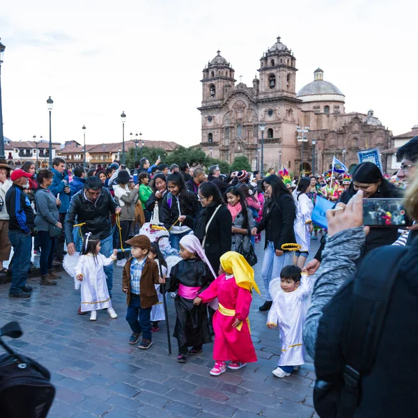 Ünnep, Cusco, Nuestra senora de Fatima — Stock Fotó