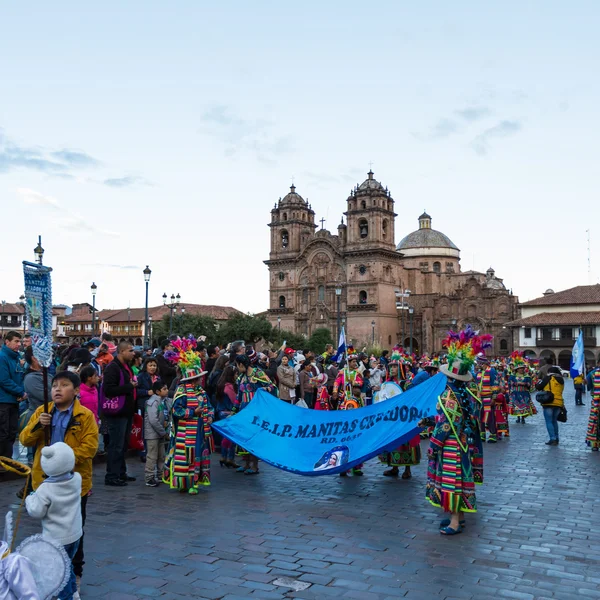 Fest in cusco, nuestra senora de fatima — Stockfoto