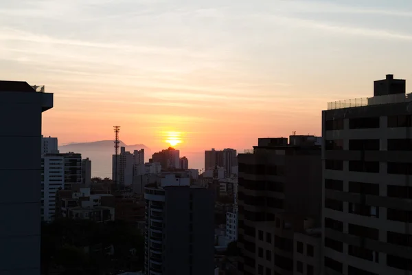 Pôr do sol em Lima — Fotografia de Stock