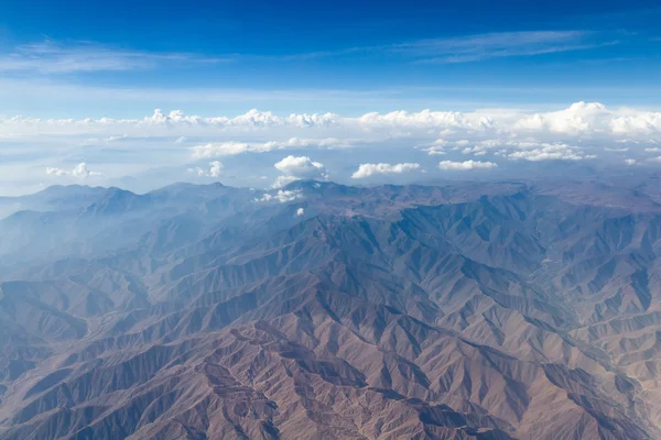 Vista aérea das montanhas do Peru — Fotografia de Stock