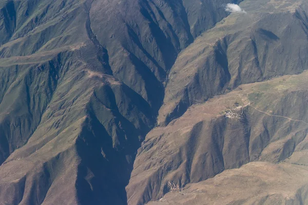 Εναέρια άποψη από τα βουνά του Περού — Φωτογραφία Αρχείου